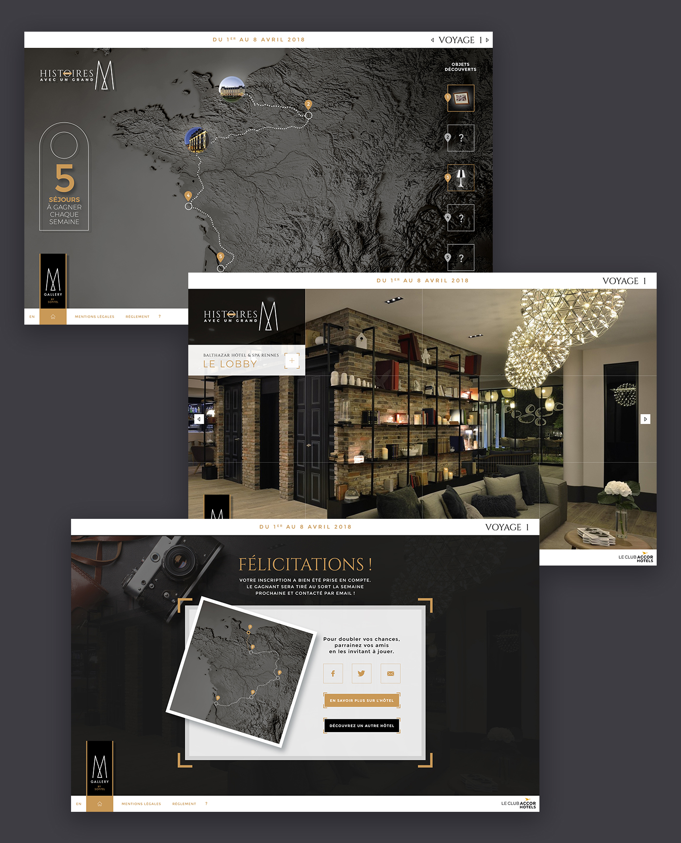 Pages du site