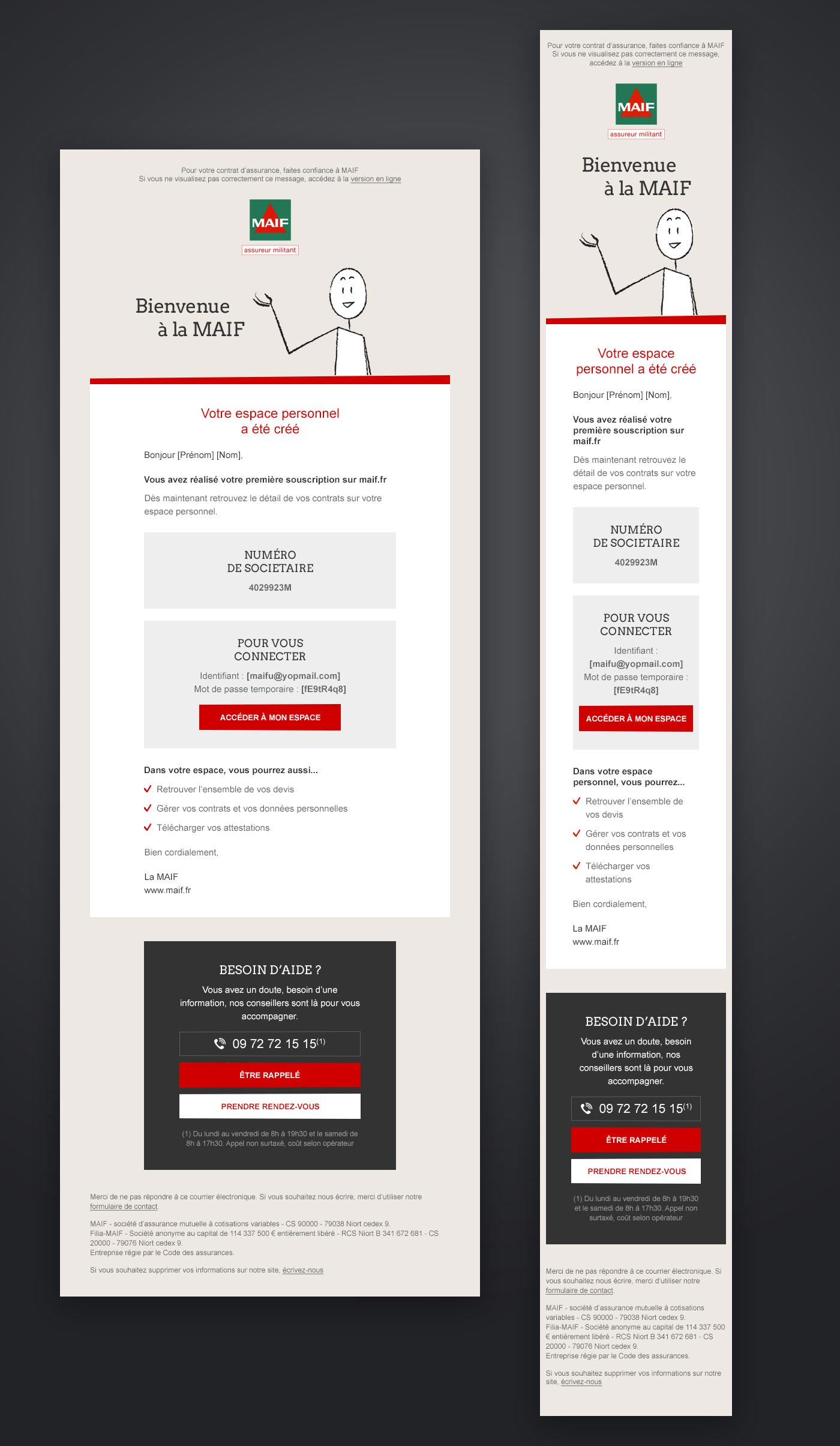 Exemple d'email 1