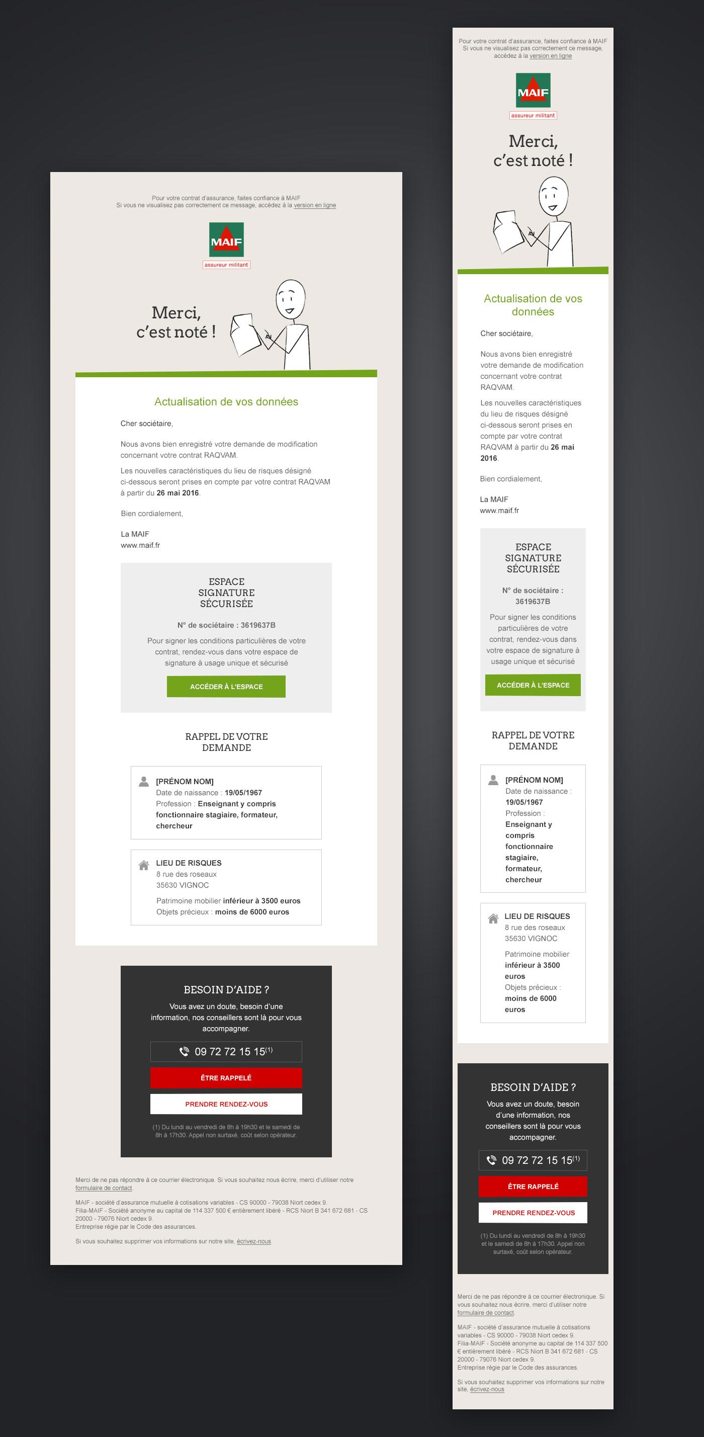 Exemple d'email 2